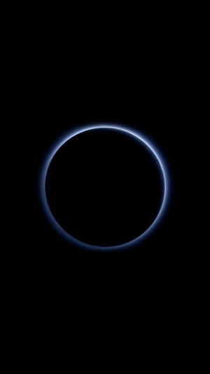 AMOLED-agtergrond van sonsverduistering in blou lig.