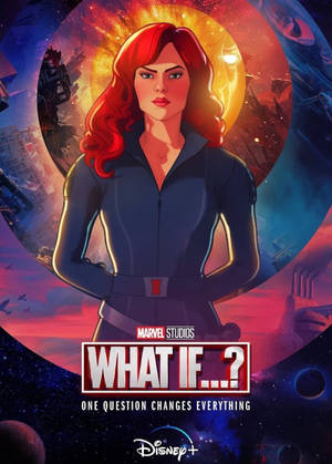Black Widow Marvel What If-agtergrond — IQOO Pad Muurpapier