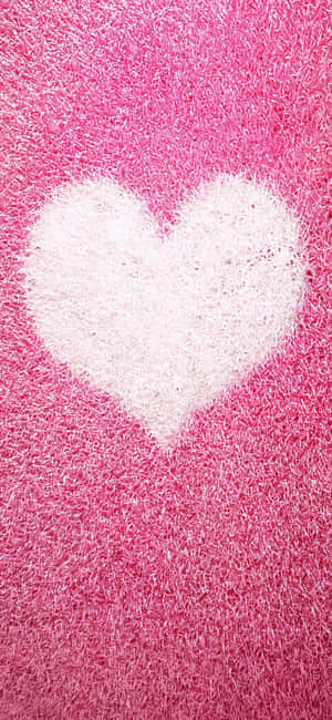 Pienk Hart agtergrond — ZTE Blade A56 Muurpapier