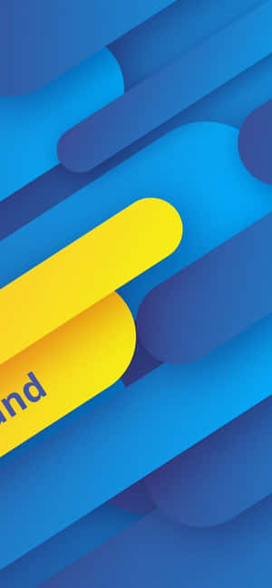 Blou En Geel Agtergrond — Oppo K13 Muurpapier