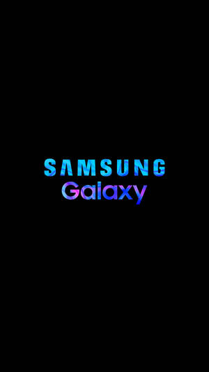 Blou en Pers Samsung Galaxy Logo — Galaxy foon Muurpapier