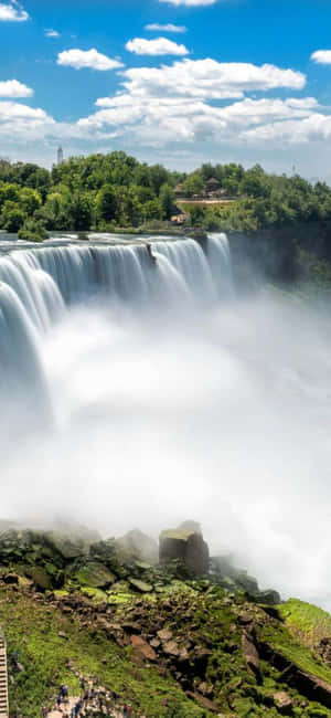 Iphone X Niagara-waterval Agtergrond — Vivo T5x Muurpapier