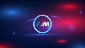 Blou Rooi Ligte BMW M-logo — Bmw Muurpapier