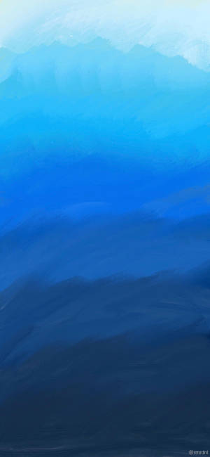 Blou Verfskakerings Minimalistiese Android — Galaxy Note Muurpapier