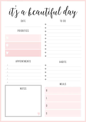 Beplanner Prente — iPad Pro 11 Muurpapier