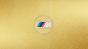 BMW M-logo Goud — Bmw Muurpapier