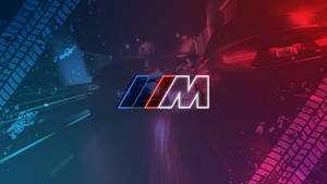 BMW M-teken met Bandspore — Bmw Muurpapier