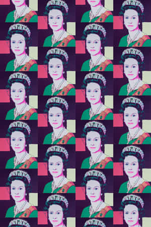 Boeiende portret van koningin Elizabeth — Vivo Pad SE Muurpapier