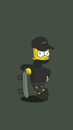 Skater-seun estetiese prente