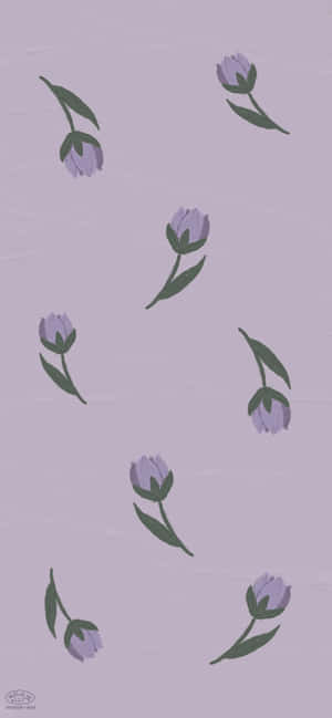 Bondige Pers Blomme — Tecno Spark 50 4G Muurpapier