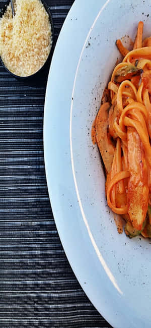 iPhone X Pasta Agtergrond — Galaxy M36 Muurpapier