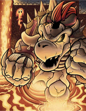 Bowser - Die Formidabele Teenstander van Mario — HMD Terra M Muurpapier