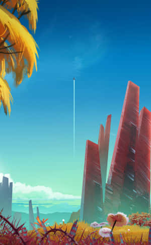 No Man's Sky-foon — Moto Pad 60 Lite Muurpapier