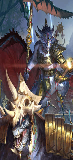 iPhone X Total War Warhammer Agtergrond — Vivo S60 Muurpapier