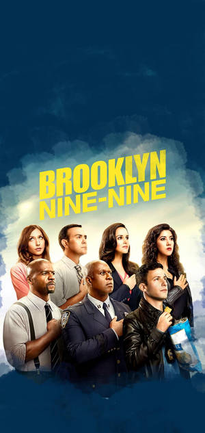 Brooklyn Nine Nine Blou Kuns-agtergrond.