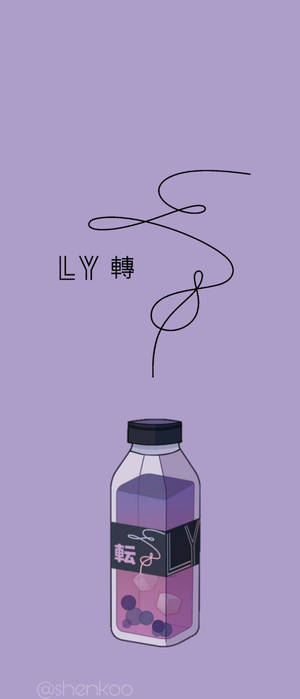 BTS Esteties Liefde Jouself Pers — Galaxy Z Flip Muurpapier