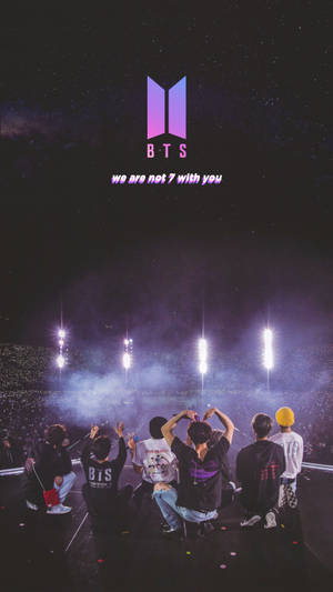 BTS Konsert Ons Is Nie Sewe Sonder Jou Nie — Bts-logo GIF Muurpapier