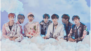BTS Lessenaar Op Kunsmatige Sneeuw — BTS rekenaar Muurpapier