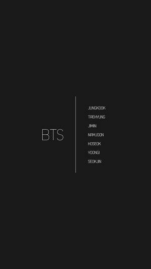 BTS lede name Tumblr estetika muurpapier
