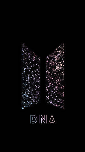 BTS-logo DNA-agtergrond — Bts-logo GIF Muurpapier