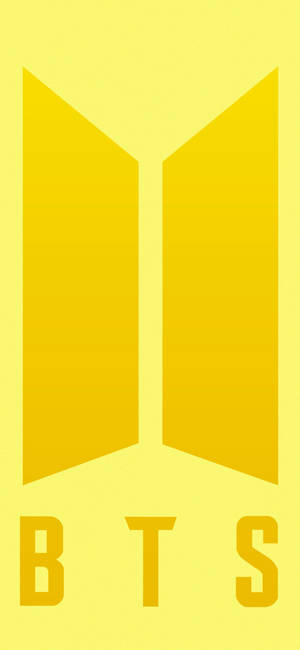 BTS-logo in geel muurpapier — iPhone 11 Pro Max Muurpapier