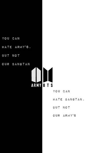 BTS-logo in swart en wit muurpapier — Bts-logo GIF Muurpapier
