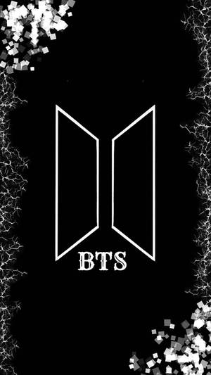 BTS-logo Swart Estetika — Bts-logo GIF Muurpapier