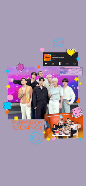 BTS Permission To Dance — iPhone Xs Muurpapier