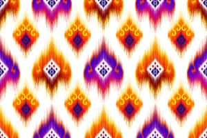 Buchara Ikat Stofpatroon