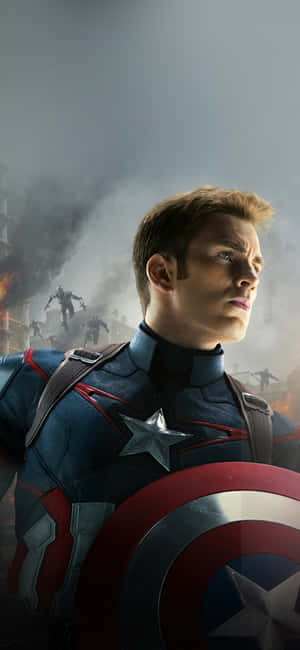 Captain America-agtergrond — Realme Note Muurpapier