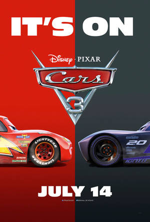 Cars 3 Plakkaat Lightning vs Jackson — Huawei MatePad Air (2026) Muurpapier