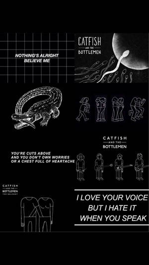 Catfish And The Bottlemen Alternatiewe Estetika — Alternatiewe estetiek Muurpapier