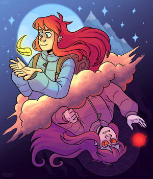 Celeste Madeline Badeline kuns plakpapier — Galaxy Z Vou Muurpapier