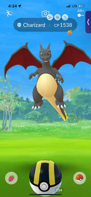 Charizard prente — Vivo S Muurpapier
