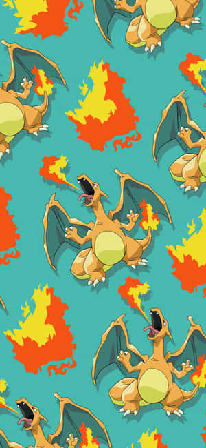 Charizard prente — Tecno Spark 40 Pro Muurpapier
