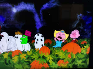 Charlie Brown Halloween-prente — Halloween estetiek Muurpapier