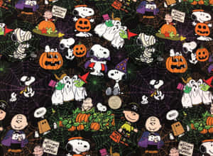 Charlie Brown Halloween prente — Halloween estetiek Muurpapier