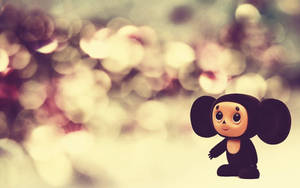 Cheburashka Bokeh Oulike Bydskerm — Oulik lessenaar Muurpapier