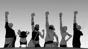 Cheerspan en Luffy Swart en Wit