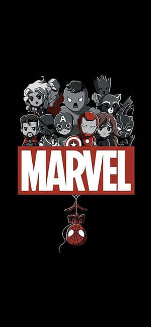 iPhone XS Marvel-agtergrond — Vivo T5 Pro Muurpapier
