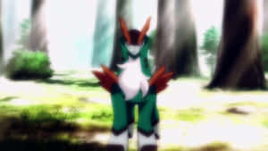 Cobalion Mistige Bos — Mistige bos Muurpapier