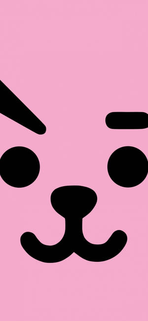 Cooky Bt21 Vol Gesig-agtergrond — iPhone 16e Muurpapier