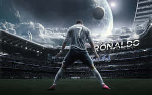 Cristiano Ronaldo vier 'n doel op die veld — Cristiano ronaldo Muurpapier