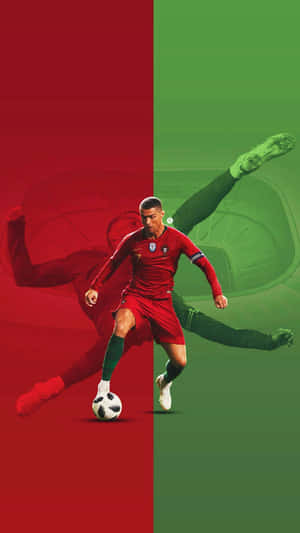Cristiano Ronaldo in Aksie — Cristiano ronaldo Muurpapier