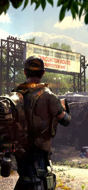 Iphone Xs Max The Division Agtergrond — Galaxy A Muurpapier