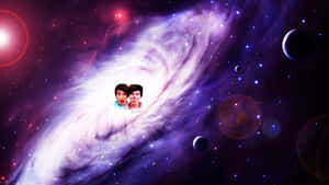 dan en phil — Pers sterrestelsel Muurpapier