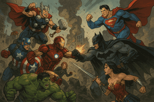 Marvel Estetiese Agtergrond, Dc Comics Agtergrond, Batman, Superheld Agtergrond, Superman, Iron Man, Wonder Woman