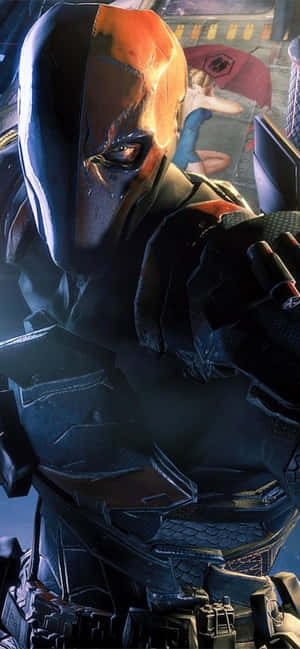 Deathstroke-agtergrond — Realme Note Muurpapier