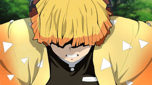 Demon Slayer Kwaai Zenitsu — Demon slayer zenitsu Muurpapier