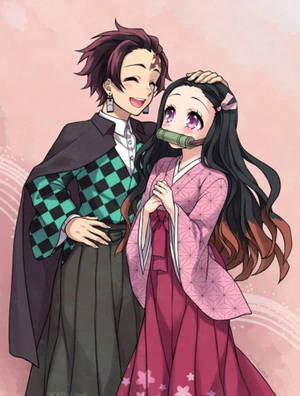 Oulike plakpapier Demon Slayer Nezuko — Demon Slayer Nezuko Muurpapier
